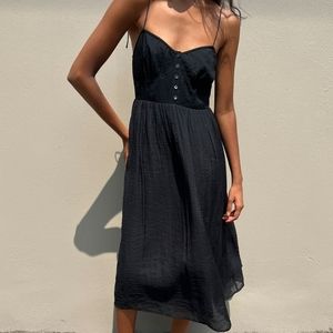 Midi viloe crinkle dress